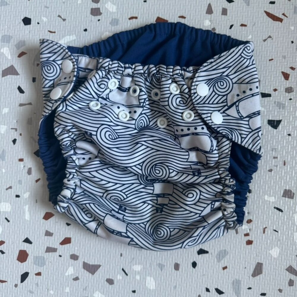 Esembly Swim Diaper with Waves